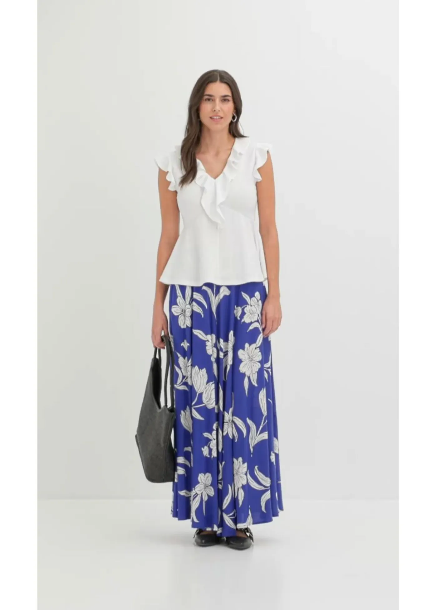 Hot Camiseta con volantes Mujer Camisetas|Novedades