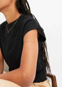 Camiseta corta de algodón orgánico puro Mujer Camisetas