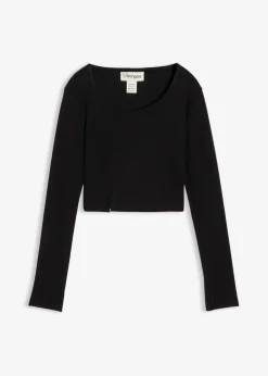 Sale Camiseta corta de canalé Mujer Camisetas