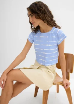 Sale Camiseta corta de canalé Mujer Camisetas