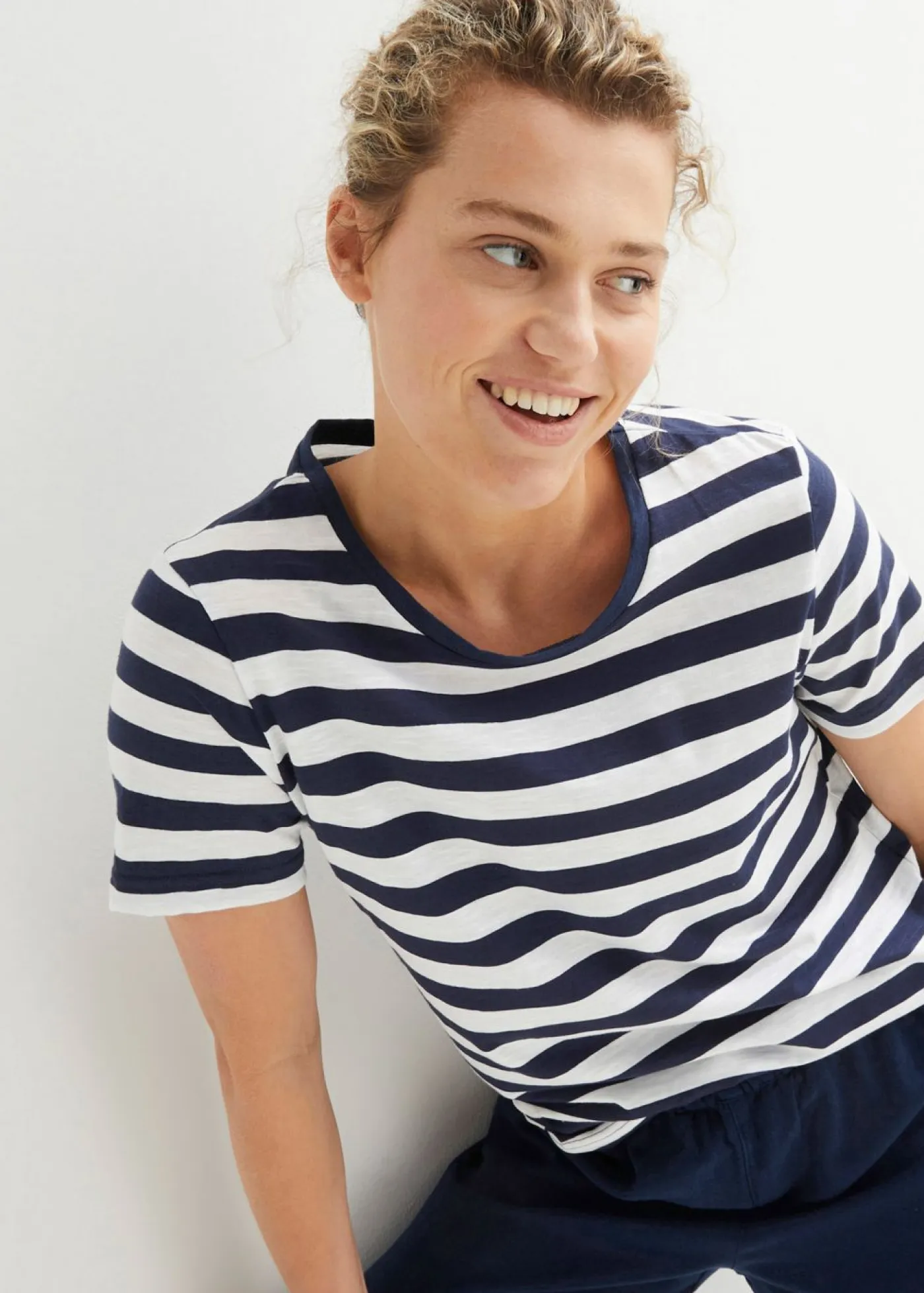 Best Camiseta de algodón con cuello redondo (2 unidades) Mujer Básicos|Camisetas