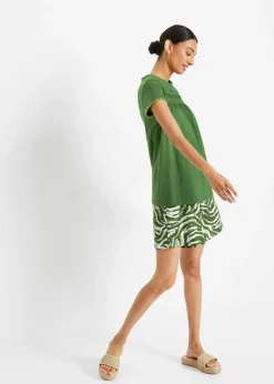 Sale Camiseta de algodón con encaje Mujer Camisetas