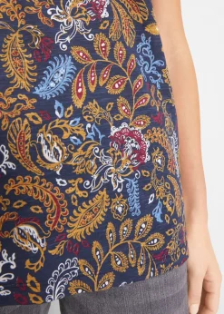 Outlet Camiseta de algodón con estampado y manga corta Mujer Camisetas