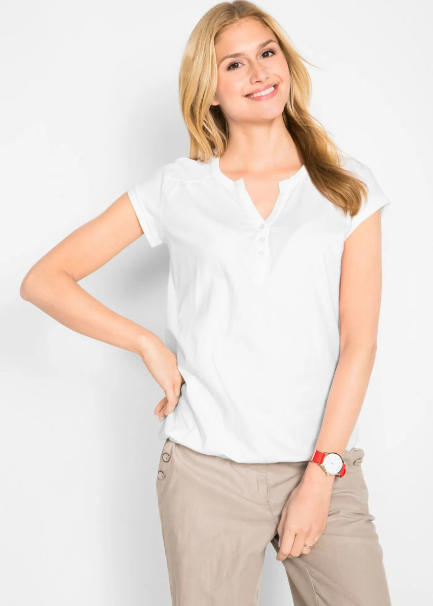 Hot Camiseta de algodón con manga corta Mujer Camisetas