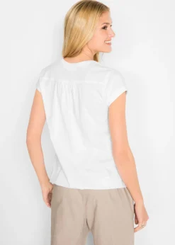 Hot Camiseta de algodón con manga corta Mujer Camisetas