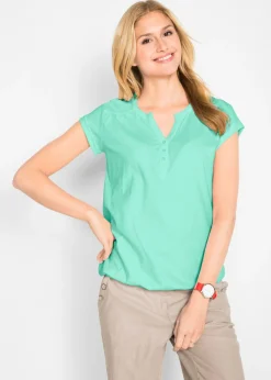 Online Camiseta de algodón con manga corta Mujer Camisetas
