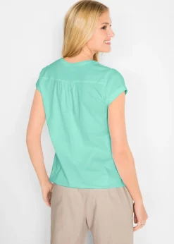 Online Camiseta de algodón con manga corta Mujer Camisetas