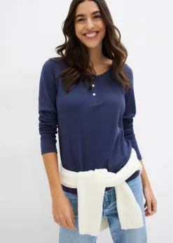 New Camiseta de algodón ecológico puro con cuello redondo Mujer Básicos|Camisetas