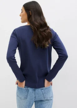 New Camiseta de algodón ecológico puro con cuello redondo Mujer Básicos|Camisetas
