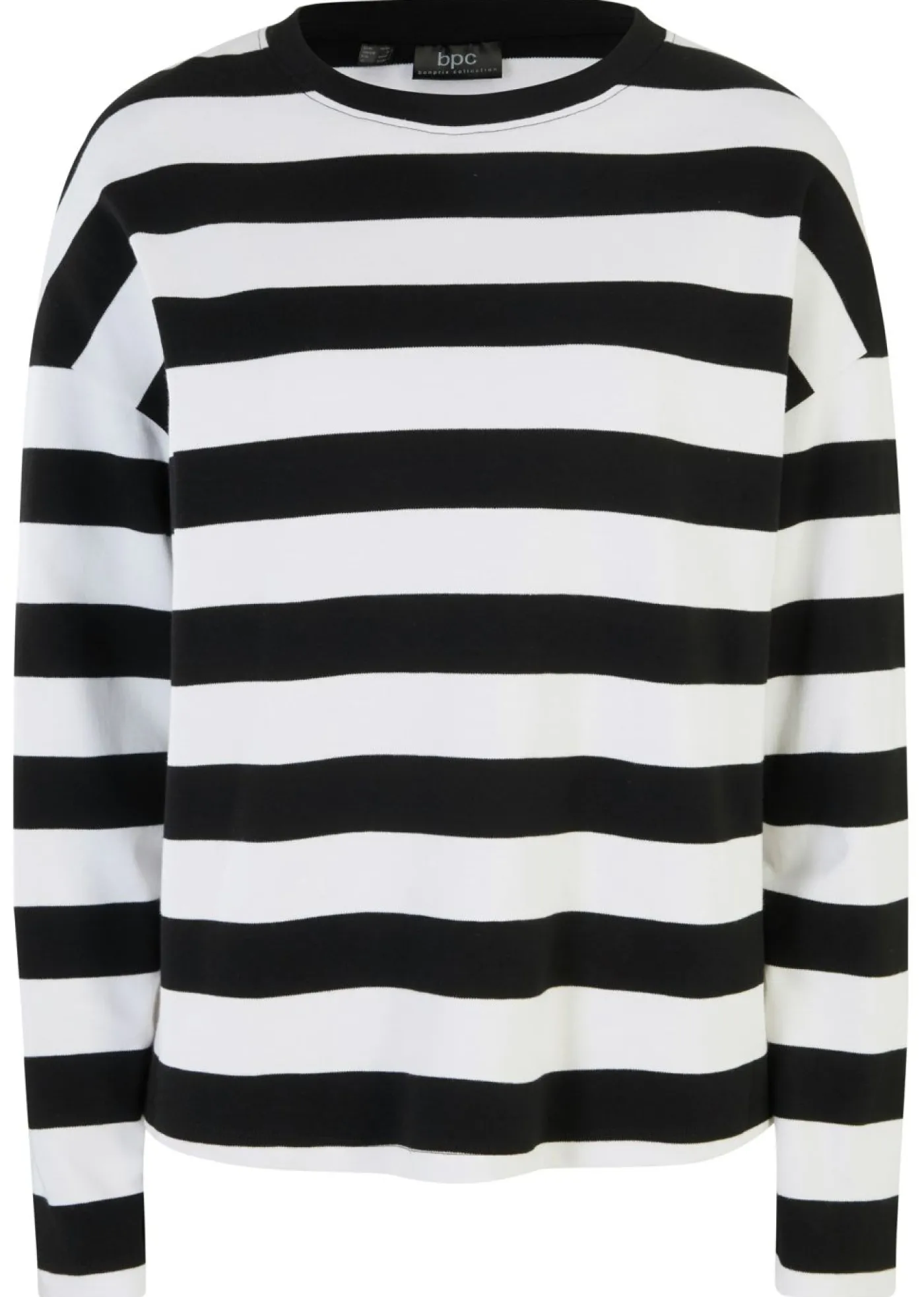 Sale Camiseta de algodón interlock puro con manga larga Mujer Básicos|Camisetas
