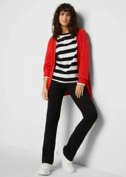 Sale Camiseta de algodón interlock puro con manga larga Mujer Básicos|Camisetas