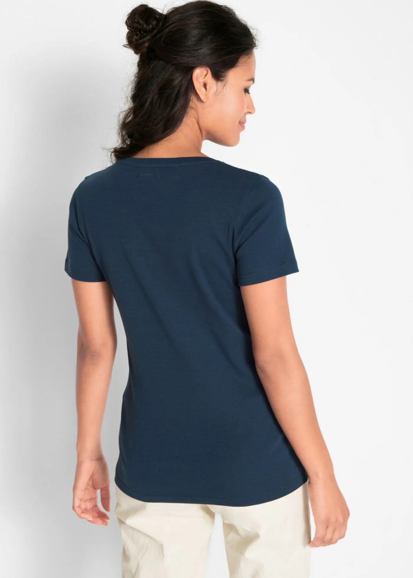 Online Camiseta de algodón, manga corta Mujer Camisetas