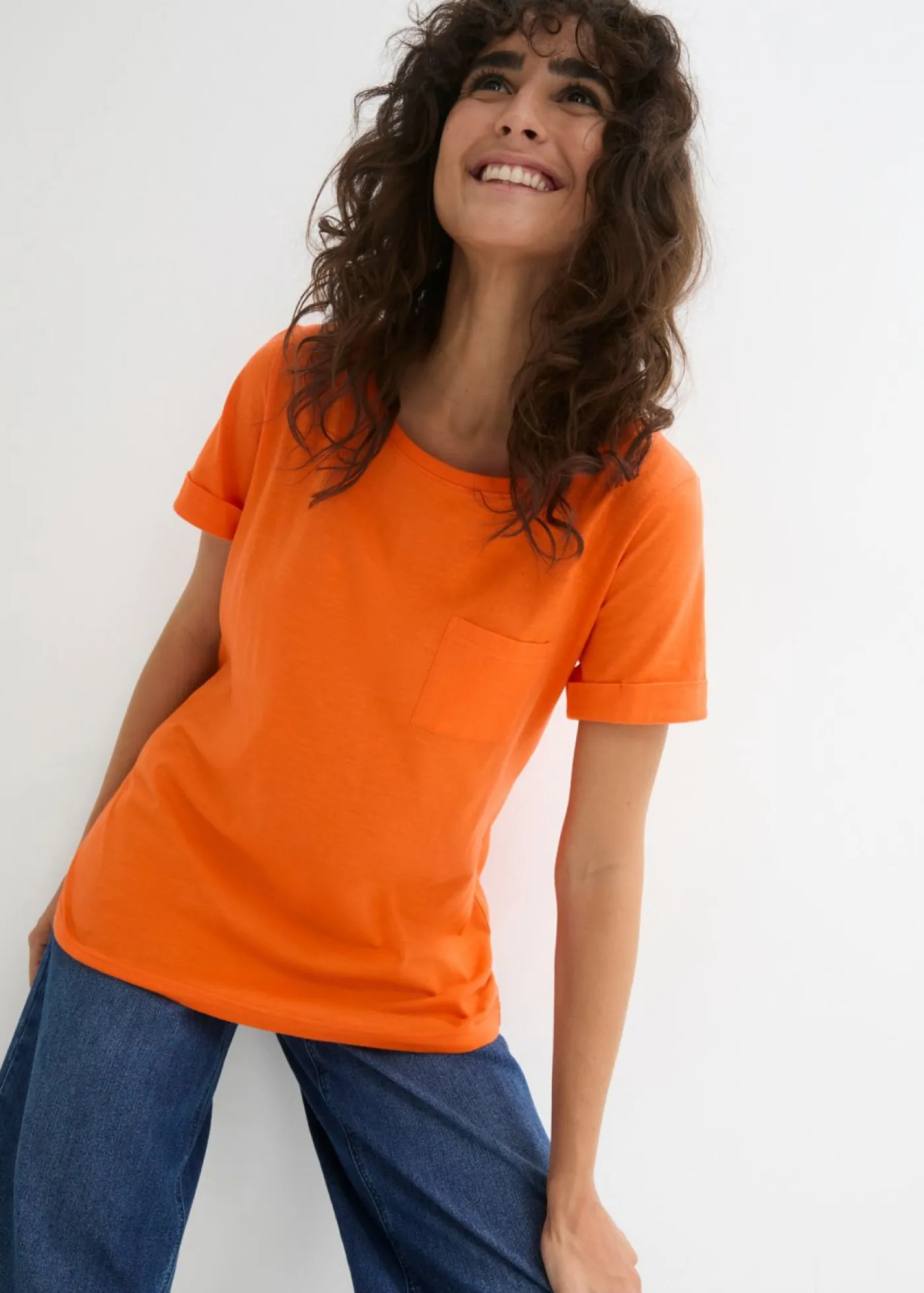 Clearance Camiseta de algodón orgánico puro Mujer Básicos|Camisetas