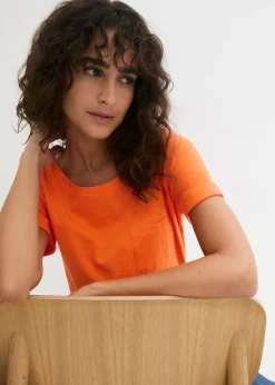 Clearance Camiseta de algodón orgánico puro Mujer Básicos|Camisetas