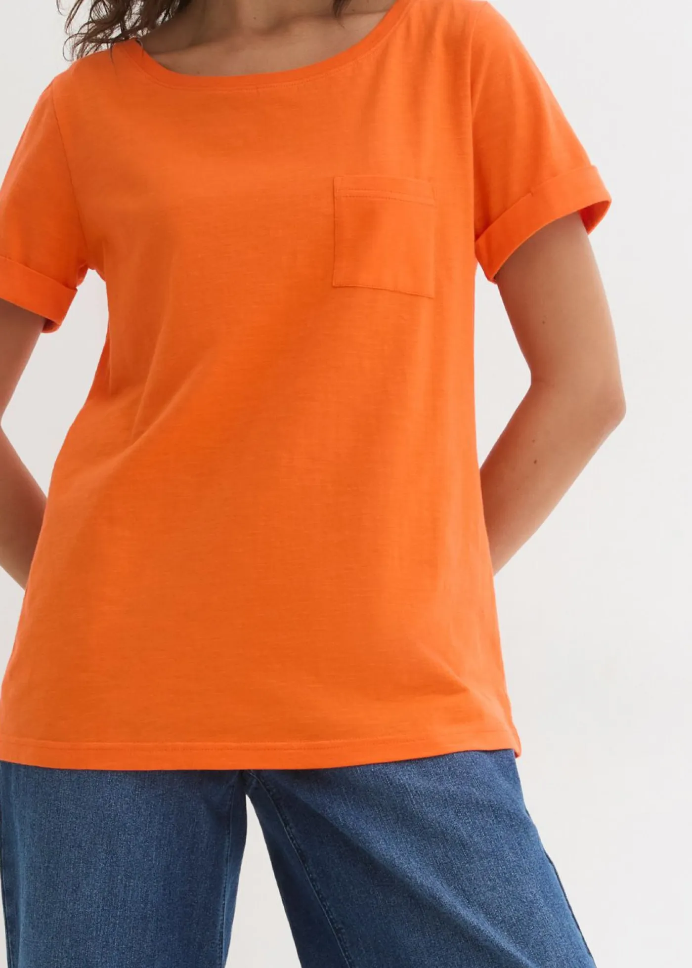 Clearance Camiseta de algodón orgánico puro Mujer Básicos|Camisetas