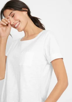 Clearance Camiseta de algodón orgánico puro Mujer Básicos|Camisetas