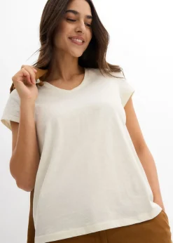 Camiseta de algodón orgánico puro (2 unidades) Mujer Básicos|Camisetas