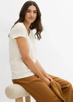 Camiseta de algodón orgánico puro (2 unidades) Mujer Básicos|Camisetas