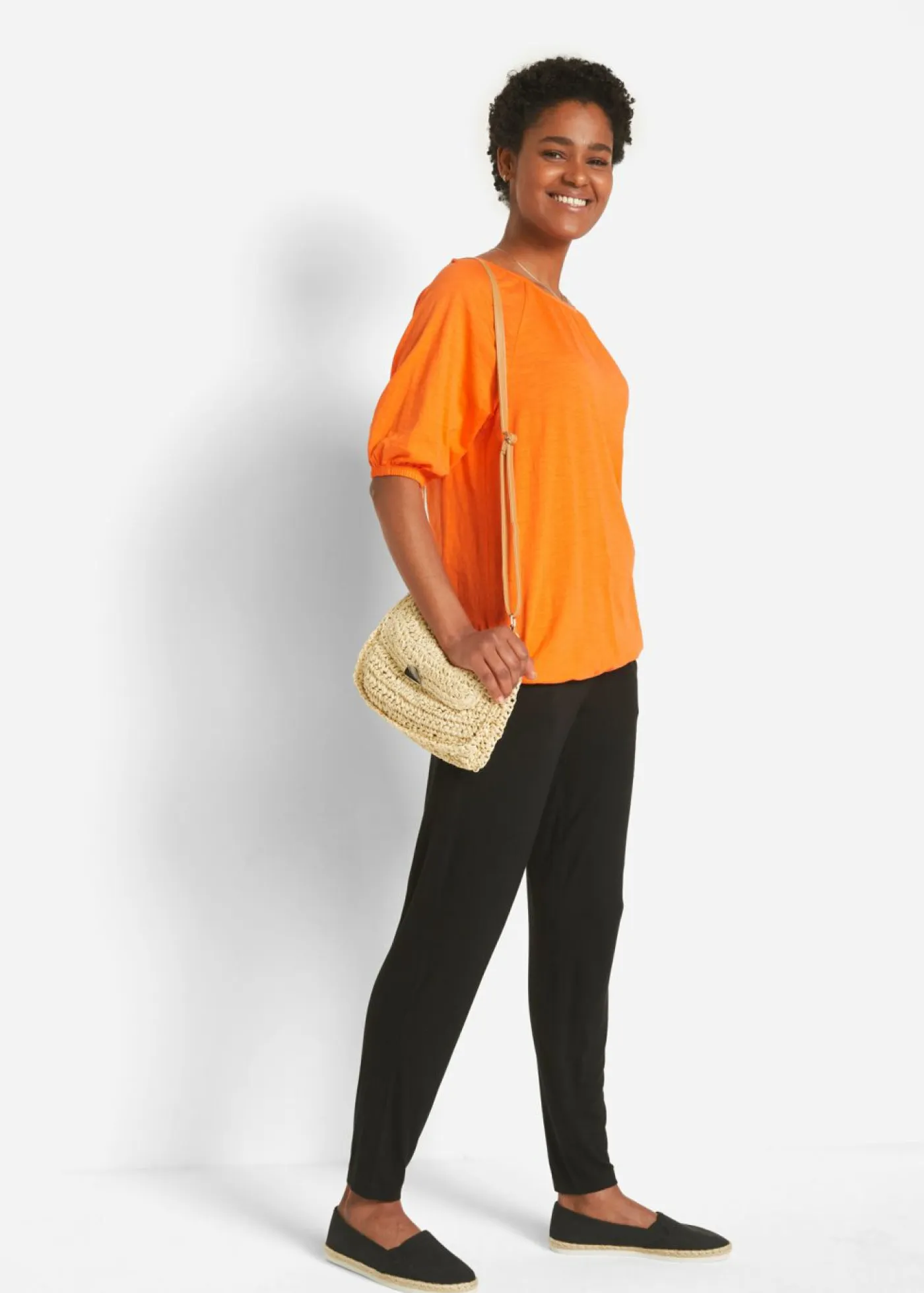 Sale Camiseta de algodón orgánico puro Mujer Camisetas|Novedades