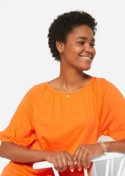 Sale Camiseta de algodón orgánico puro Mujer Camisetas|Novedades