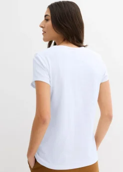 Best Camiseta de algodón orgánico puro (2 unidades) Mujer Básicos|Camisetas