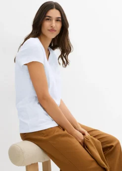 Best Camiseta de algodón orgánico puro (2 unidades) Mujer Básicos|Camisetas