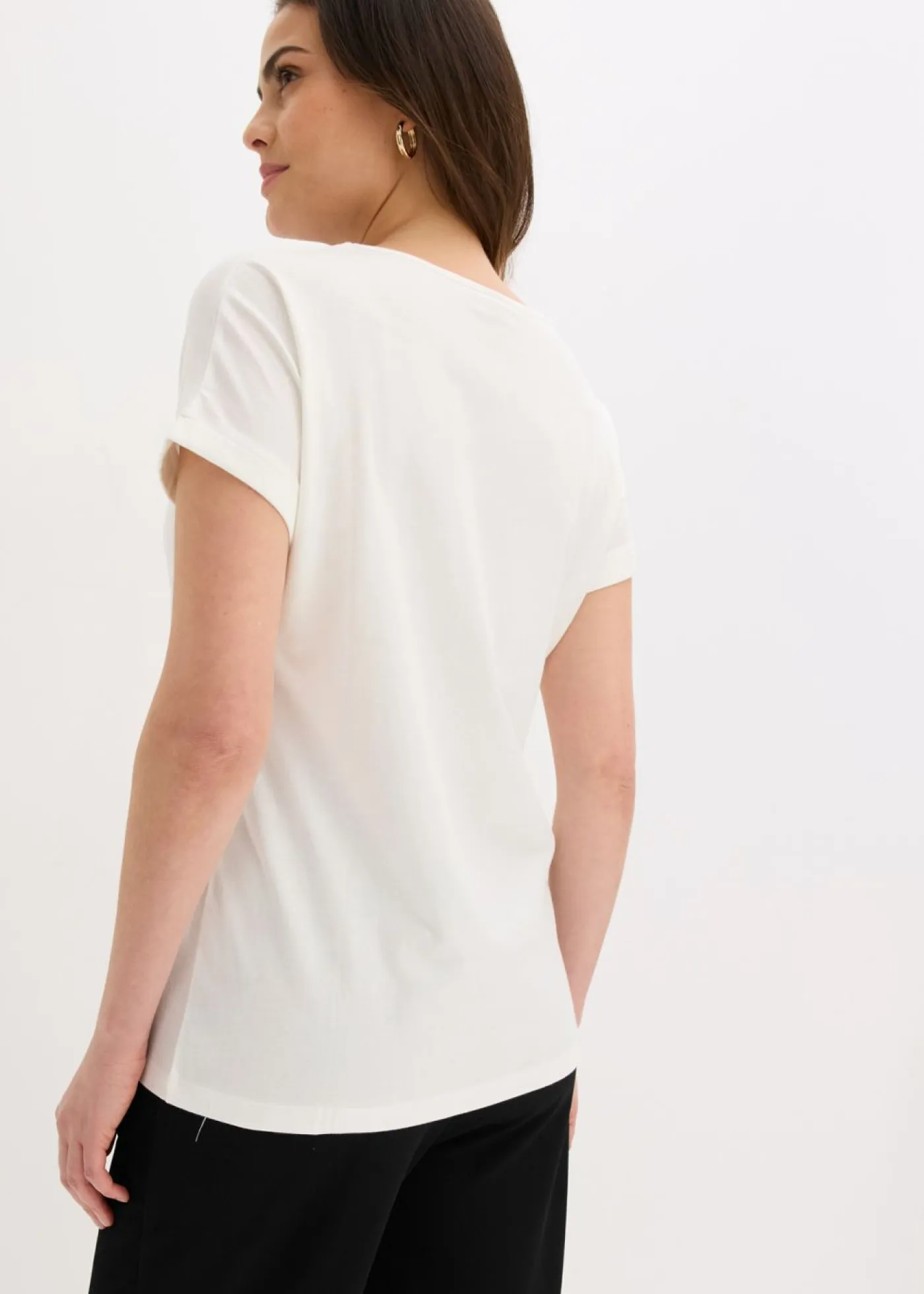 Outlet Camiseta de algodón orgánico puro Mujer Camisetas|Novedades
