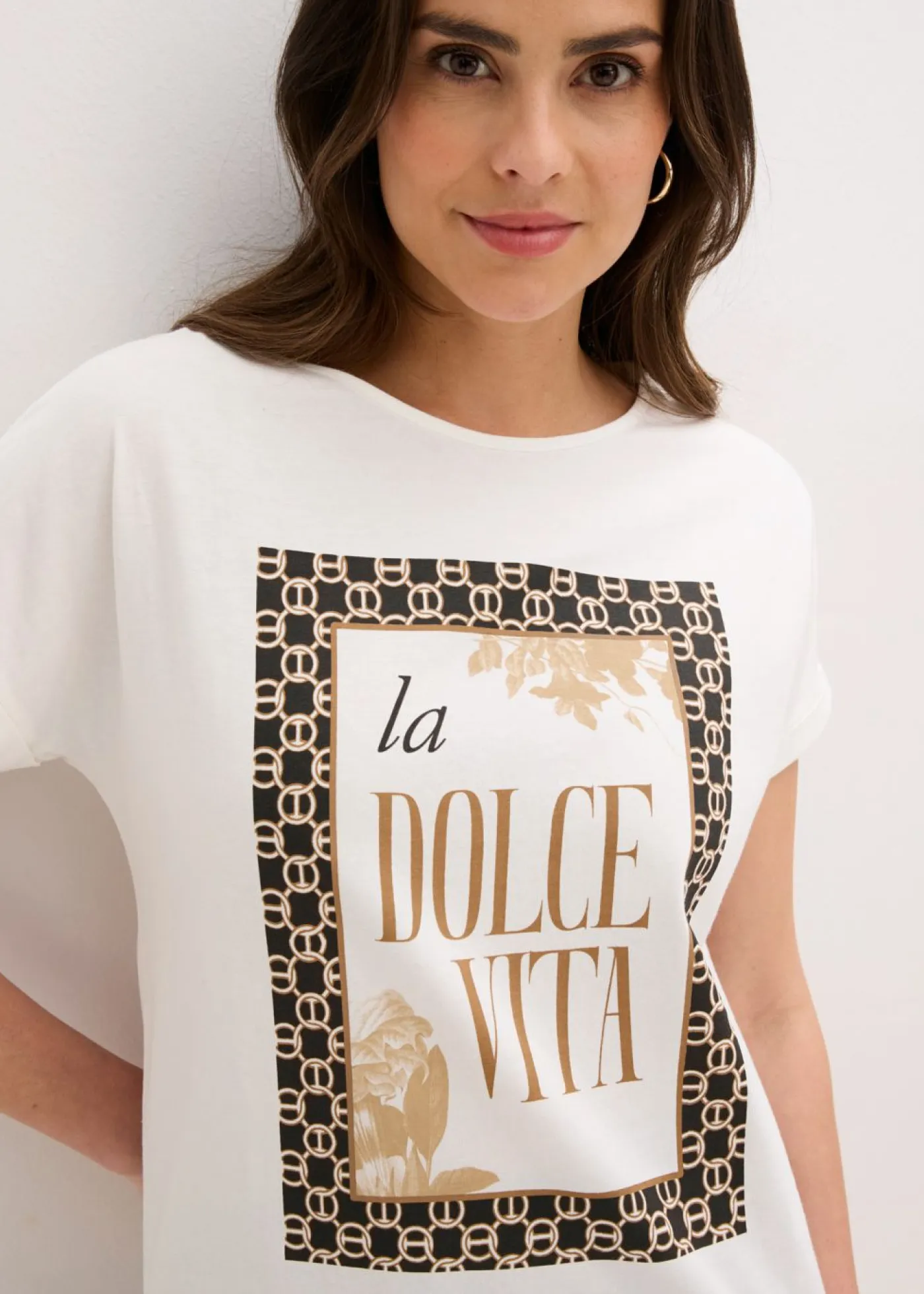Outlet Camiseta de algodón orgánico puro Mujer Camisetas|Novedades
