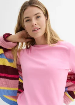 Online Camiseta de algodón orgánico puro y pesado Mujer Básicos|Camisetas