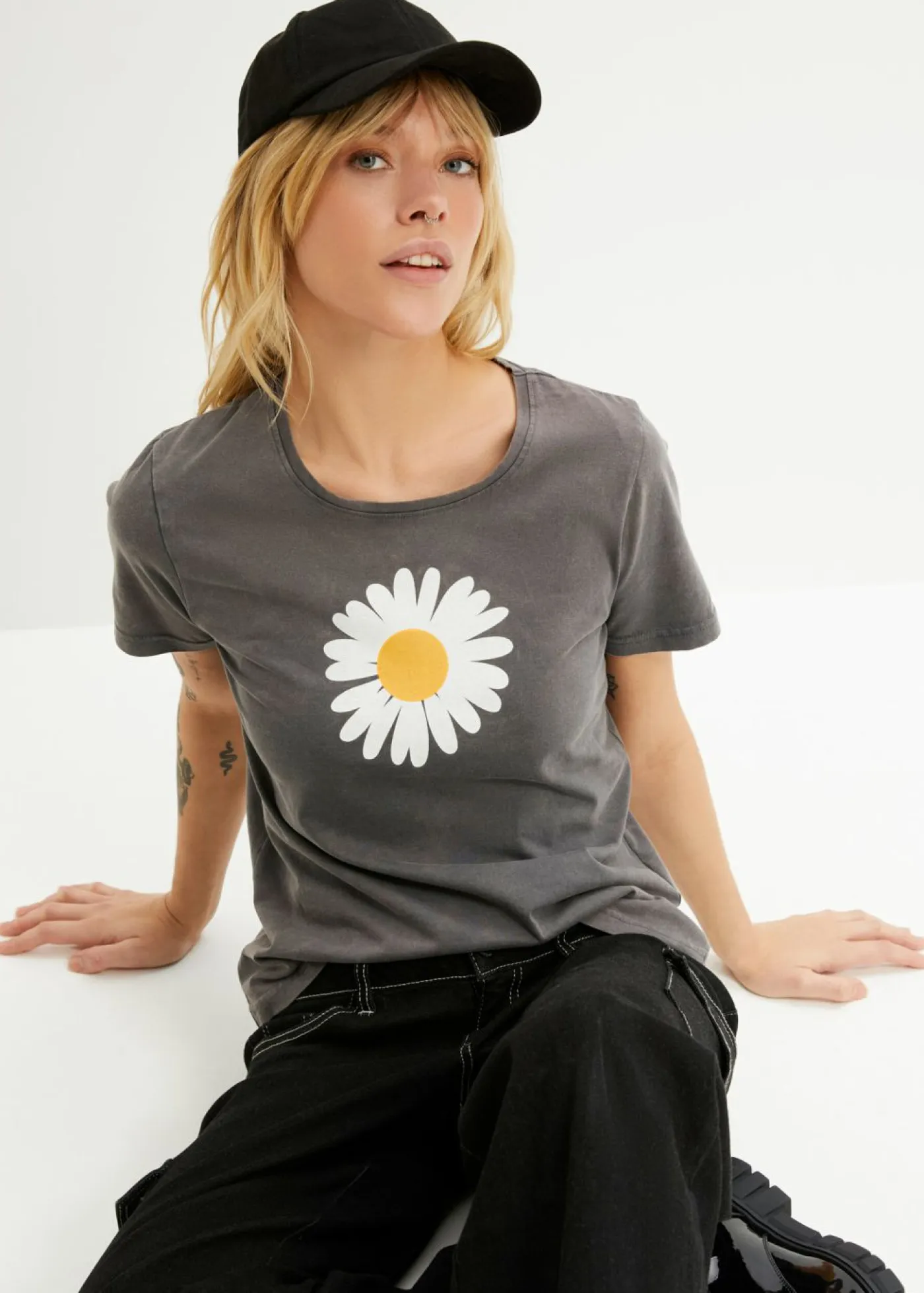 Outlet Camiseta de algodón orgánico puro Mujer Camisetas