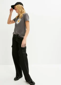 Outlet Camiseta de algodón orgánico puro Mujer Camisetas