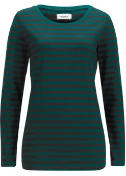 Hot Camiseta de algodón orgánico puro con manga larga Mujer Básicos|Camisetas