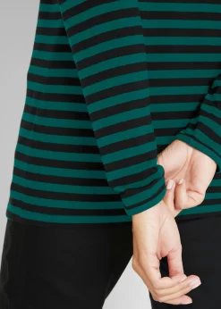 Hot Camiseta de algodón orgánico puro con manga larga Mujer Básicos|Camisetas