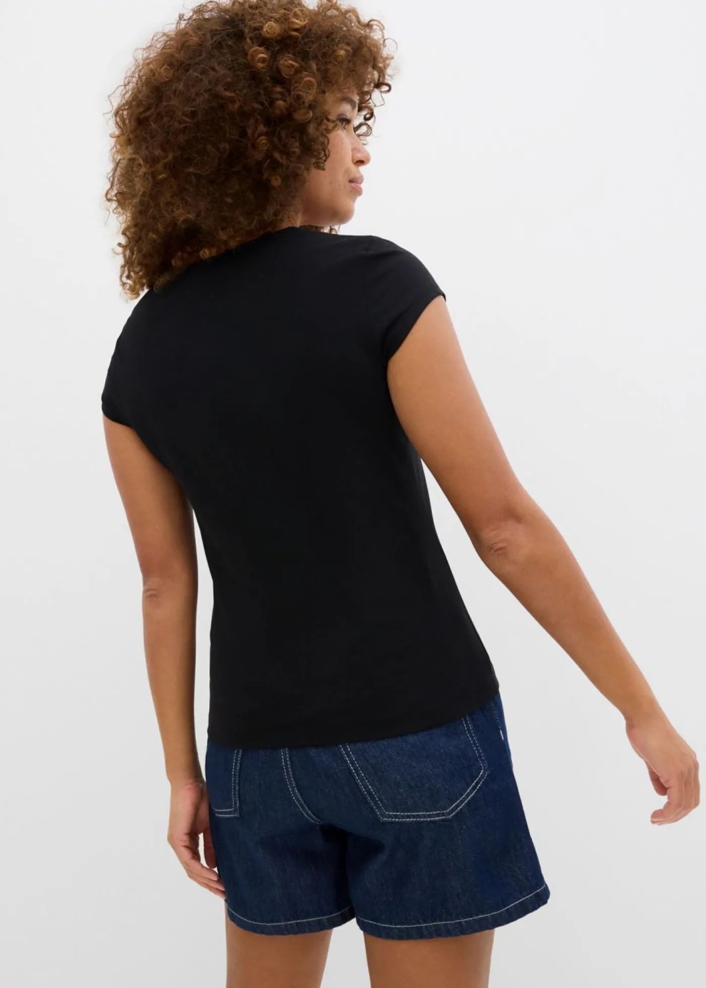 Camiseta de algodón orgánico puro Mujer Básicos|Camisetas