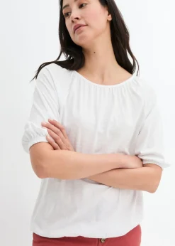 Camiseta de algodón orgánico puro Mujer Camisetas|Novedades