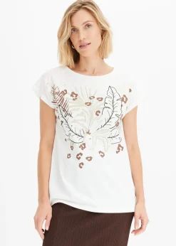 Camiseta de algodón orgánico puro Mujer Camisetas