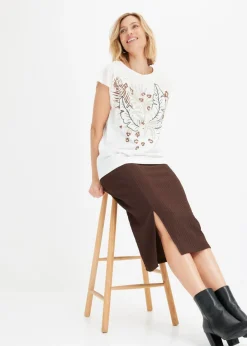 Camiseta de algodón orgánico puro Mujer Camisetas