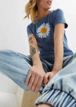 Online Camiseta de algodón orgánico puro Mujer Camisetas