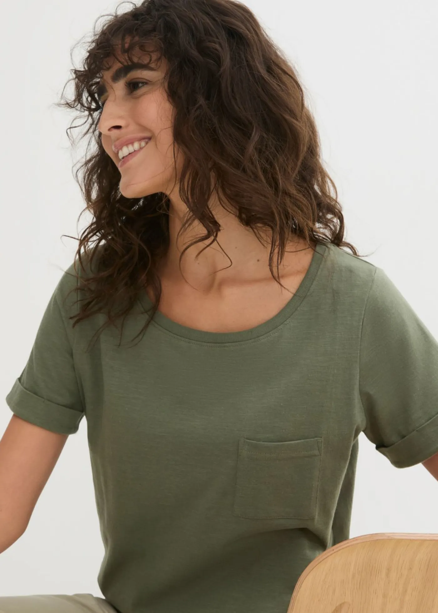 Discount Camiseta de algodón orgánico puro Mujer Básicos|Camisetas