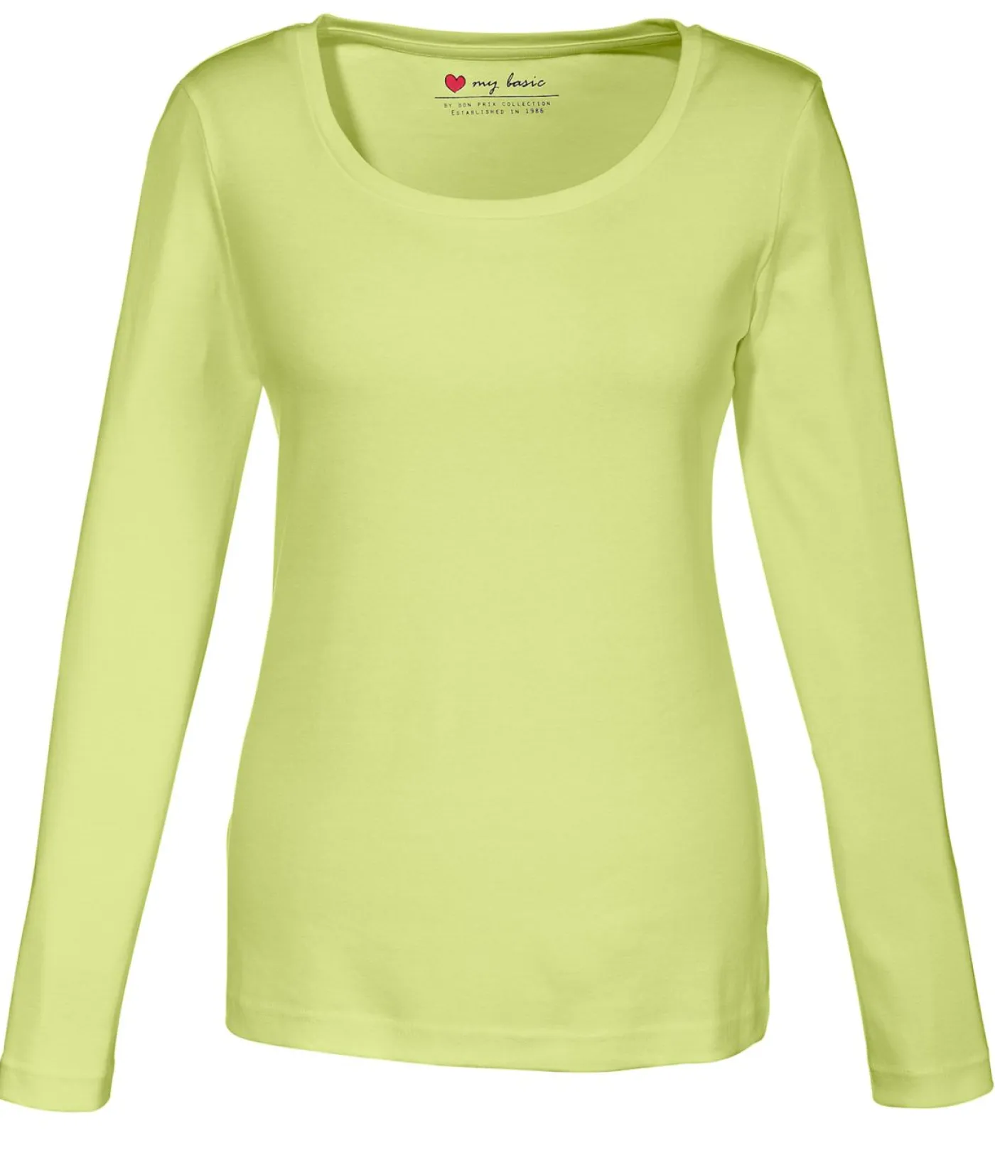 Hot Camiseta de algodón orgánico puro con manga larga Mujer Básicos|Camisetas