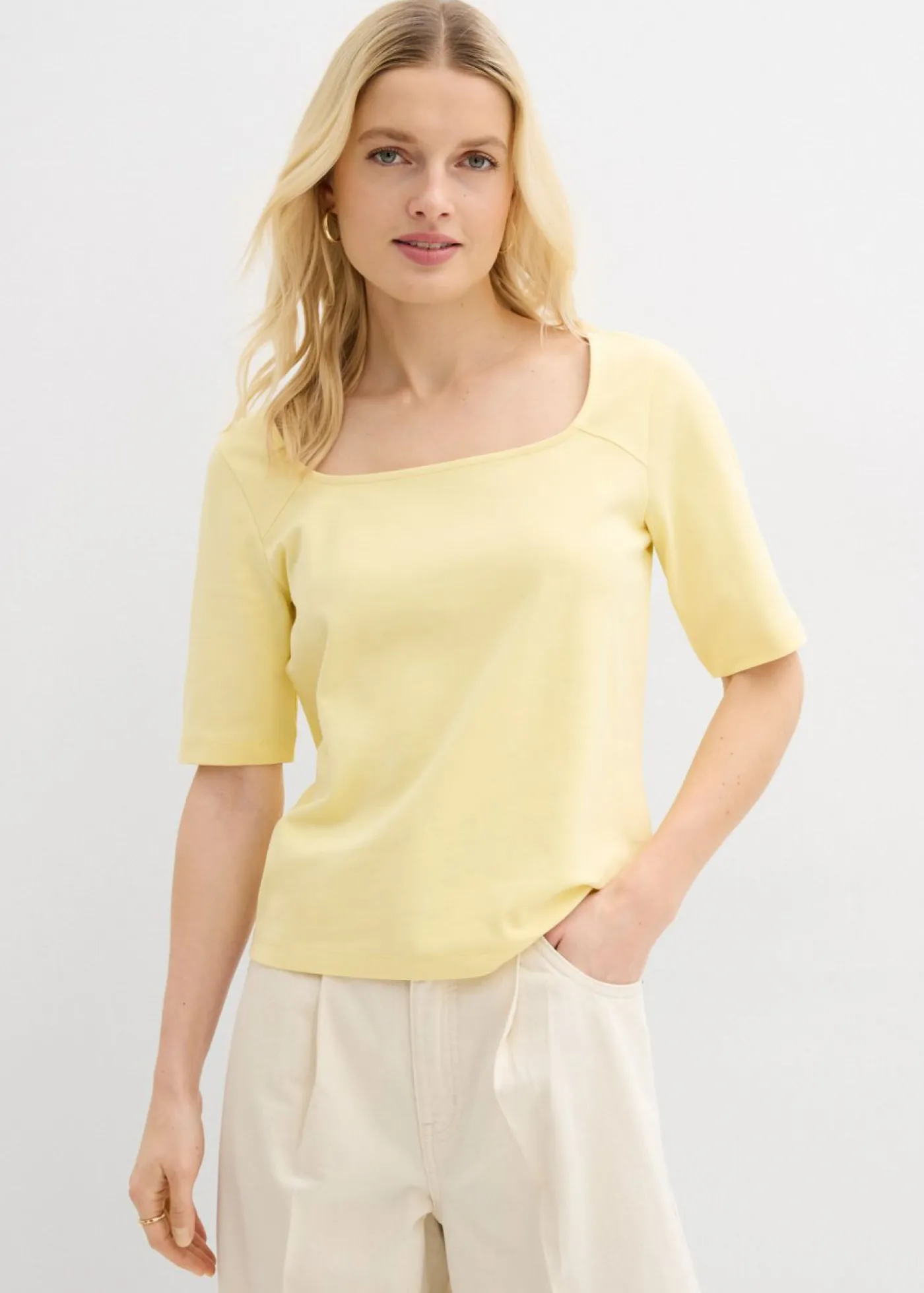 Outlet Camiseta de algodón orgánico pesado Mujer Básicos|Camisetas