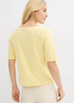 Outlet Camiseta de algodón orgánico pesado Mujer Básicos|Camisetas