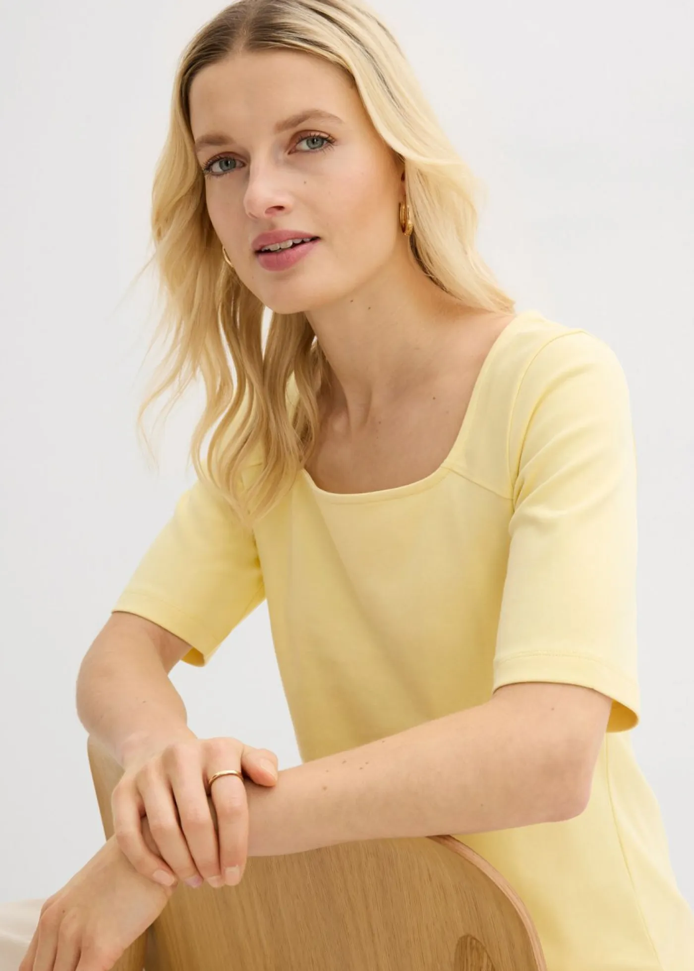 Outlet Camiseta de algodón orgánico pesado Mujer Básicos|Camisetas