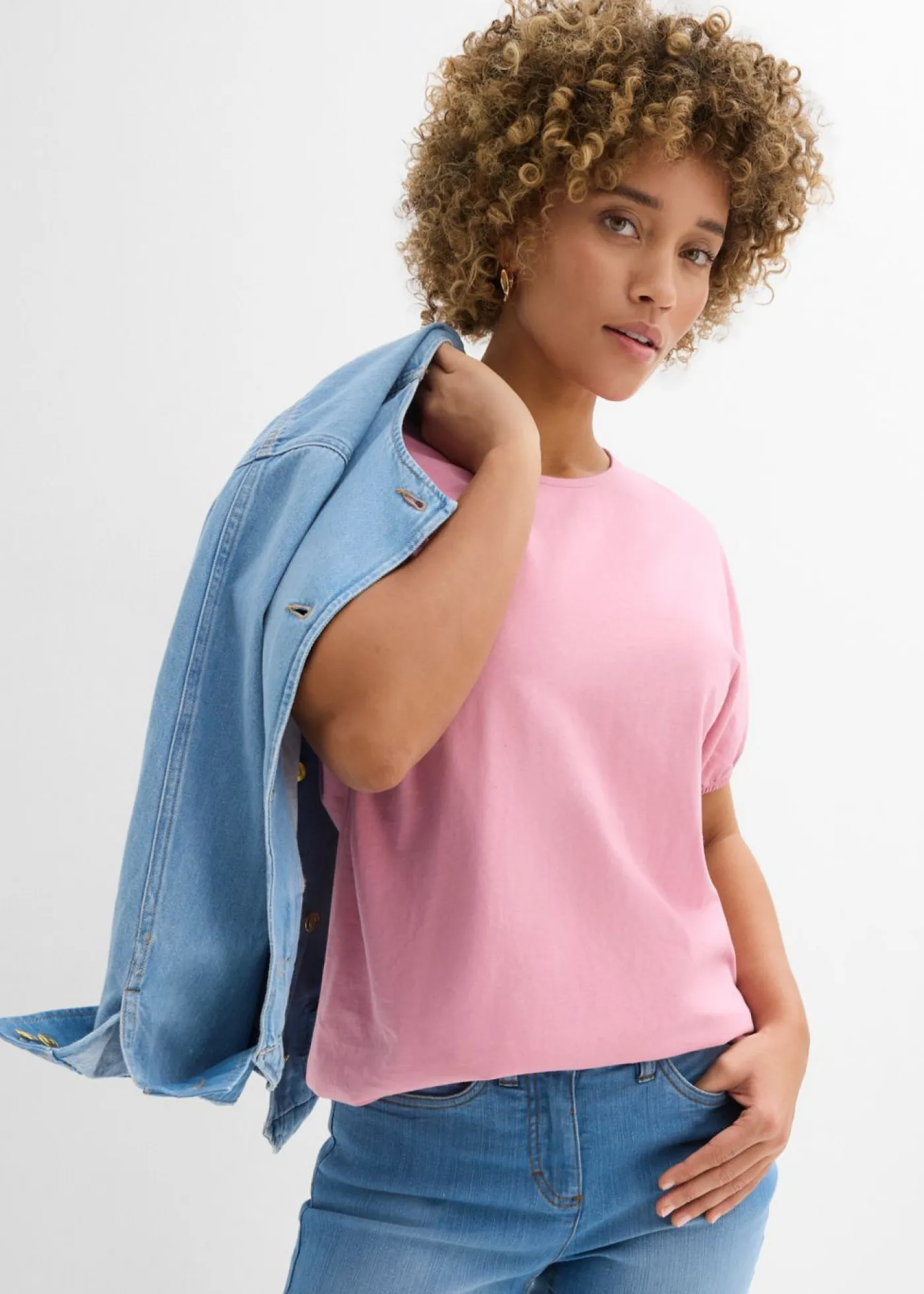 Outlet Camiseta de algodón orgánico Mujer Camisetas|Novedades