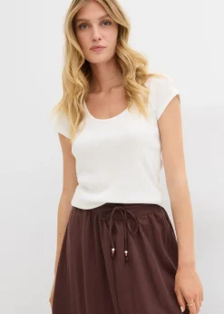 Clearance Camiseta de algodón orgánico puro Mujer Básicos|Camisetas