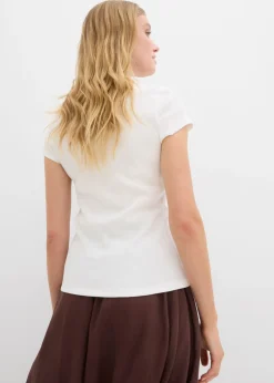 Clearance Camiseta de algodón orgánico puro Mujer Básicos|Camisetas