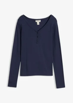 Sale Camiseta de algodón orgánico puro con manga larga Mujer Básicos|Camisetas
