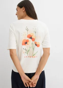 Hot Camiseta de algodón orgánico puro Mujer Camisetas|Novedades