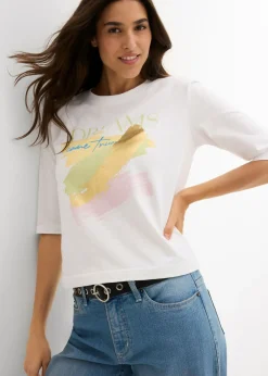 Online Camiseta de algodón orgánico puro Mujer Camisetas