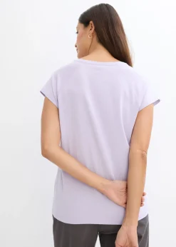 Clearance Camiseta de algodón orgánico puro Mujer Básicos|Camisetas
